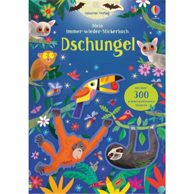 预订【德语】 Mein Immer-wieder-Stickerbuch: Dschungel[9781789412741]