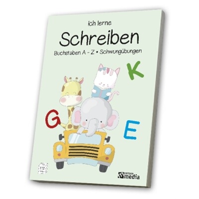 预订【德语】 Ich lerne Schreiben: Buchstaben A - Z, Schwungübungen[4019393986712]