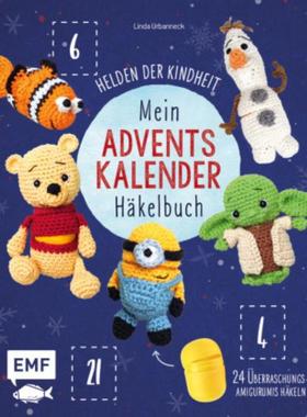 预订【德语】 Mein Adventskalender-Häkelbuch: Helden der Kindheit:24 Überraschungs-Amig