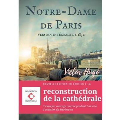 预订Notre-Dame de Paris:Nouvelle edition en soutien a la reconstruction de la cathedrale: 1 euro par ouvrage reverse pen