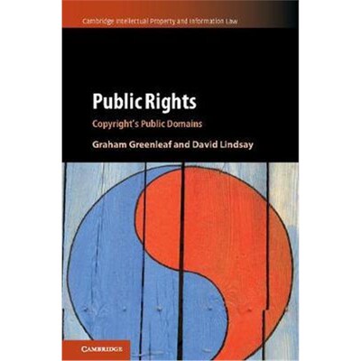 按需印刷不退不换Public Rights:Copyright's Public Domains[9781107134065]