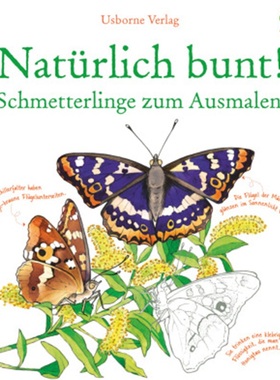 预订【德语】 Natürlich bunt! Schmetterlinge zum Ausmalen[9781782322634]