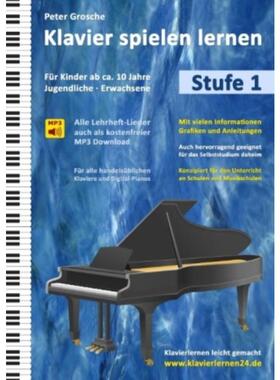 预订不退不换德语 Klavier spielen lernen (Stufe 1):Der einfac