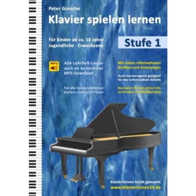 预订【德语】 Klavier spielen lernen (Stufe 1):Der einfac