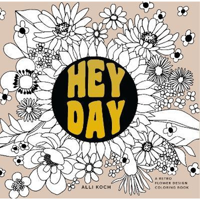 预订heyday:a coloring book with midcentury designs and floral