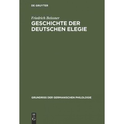 按需印刷DEG Geschichte der deutschen Elegie[9783110988017]