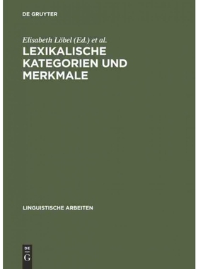 按需印刷DEG Lexikalische Kategorien und Merkmale[9783484303669]