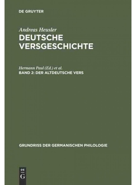 按需印刷DEG Der altdeutsche Vers[9783110001754]