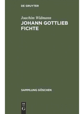 按需印刷DEG Johann Gottlieb Fichte[9783110077834]