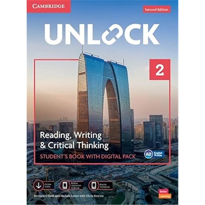 现货剑桥Unlock 第二版 2级读写 Unlock 2e 2 R&W SB&OWB[9781009031394]
