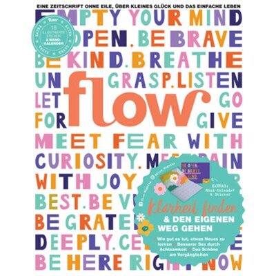 预订【德语】Flow Nummer 63 (1/2022):Eine Zeitschrift ohne Eile, über kleines Glück und das