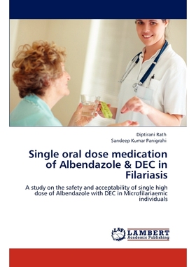 预订Single Oral Dose Medication of Albendazole & Dec in Filariasis