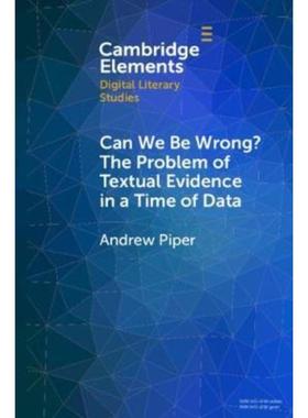 预订Can We Be Wrong? The Problem of Textual Evidence in a Time of Data