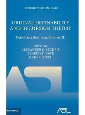 按需印刷Ordinal Definability and Recursion Theory:The Cabal Seminar, Volume III[9781107033405]