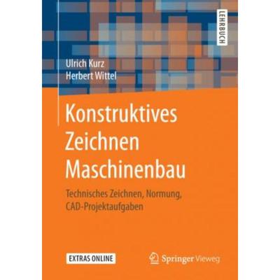 预订【德语】 Konstruktives Zeichnen Maschinenbau:Technisches Zeichnen, Normung, CAD-Projektaufga