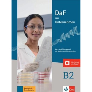 预订不退不换德语 DaF im Unternehmen B2 Kurs- und Übungsbuch mit Audios und Filmen onlin[9783126764551]