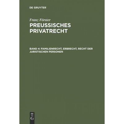 按需印刷不退不换DEG Familienrecht, Erbrecht, Recht der juristischen Personen[9783111071084]