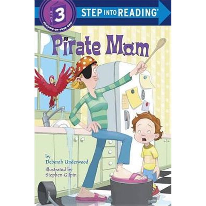 英文原版 兰登书屋英语分级绘本 pirate mom (step into reading)进口