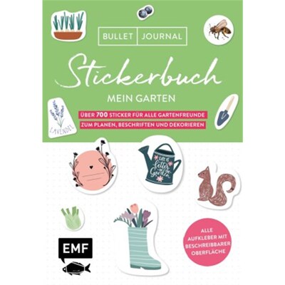 预订【德语】Bullet Journal - Stickerbuch Mein Garten:Über 700 Sticker für alle Gartenfreund