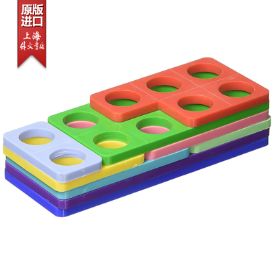 预订不退不换Numicon: Box of Numicon Shapes 1-10  积木 数学启蒙