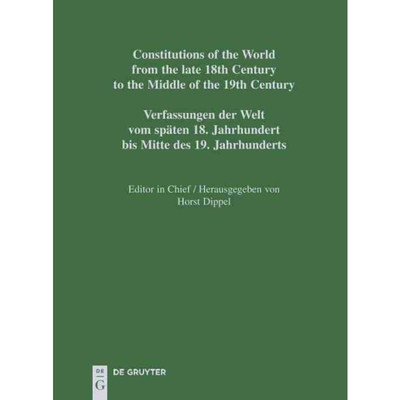 按需印刷不退不换DEG National Constitutions[9783598357305]