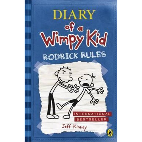 小屁孩日记2 英文原版 Rodrick Rules (Diary of a Wimpy Kid #2) 小屁孩日志 漫画小说 儿童文学【上海外文书店】