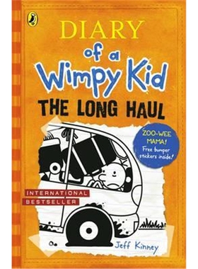 小屁孩日记 英文原版 Diary Of A Wimpy Kid #09: The Long Haul 小屁孩日志 漫画小说 儿童文学 【上海外文书店】