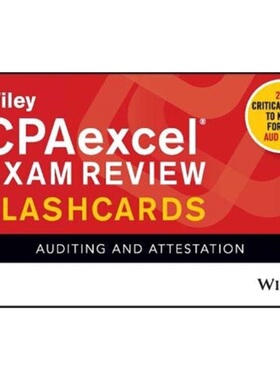 预订Wiley CPAexcel Exam Review 2021 Flashcards:Auditing and Attestation[9781119754770]