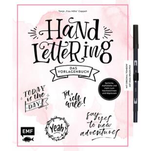 预订【德语】 Handlettering - Das Vorlagenbuch, m. original Tombow ABT Dual Brush Pen:Sprüche und