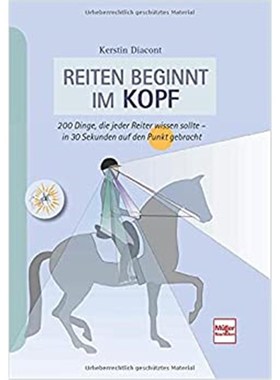 预订【德语】 Reiten beginnt im Kopf:200 Dinge, die jeder Reiter wissen sollte