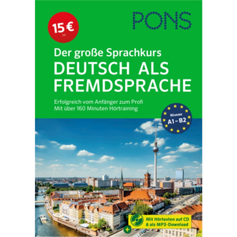 预订【德语】 PONS Der große Sprachkurs Deutsch als Fremdsprache[9783125623750]
