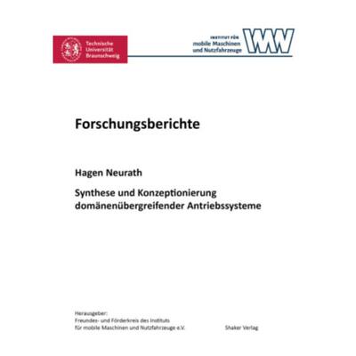 预订不退不换德语 Synthese und Konzeptionierung domänenübergreifender Antriebssysteme:Dissertationssc
