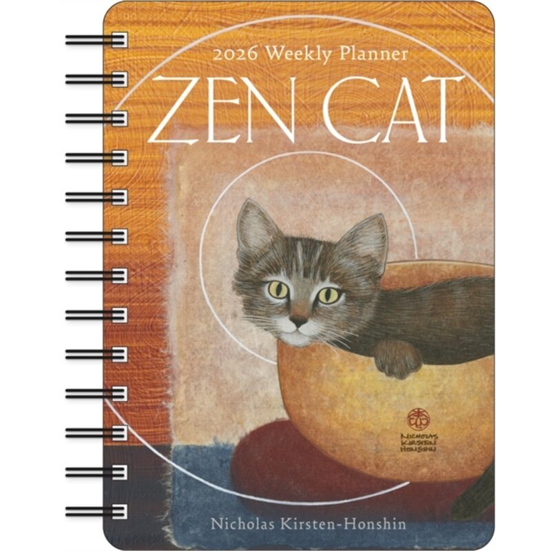 预订不退不换Zen Cat 2026 Weekly Planner Calendar[9781524899301]