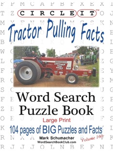 按需印刷Circle It, Tractor Pulling Facts, Large Print, Word Search, Puzzle Book