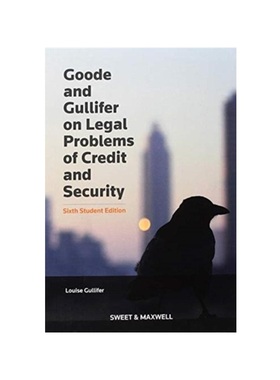 预订Goode on Legal Problems of Credit and Security