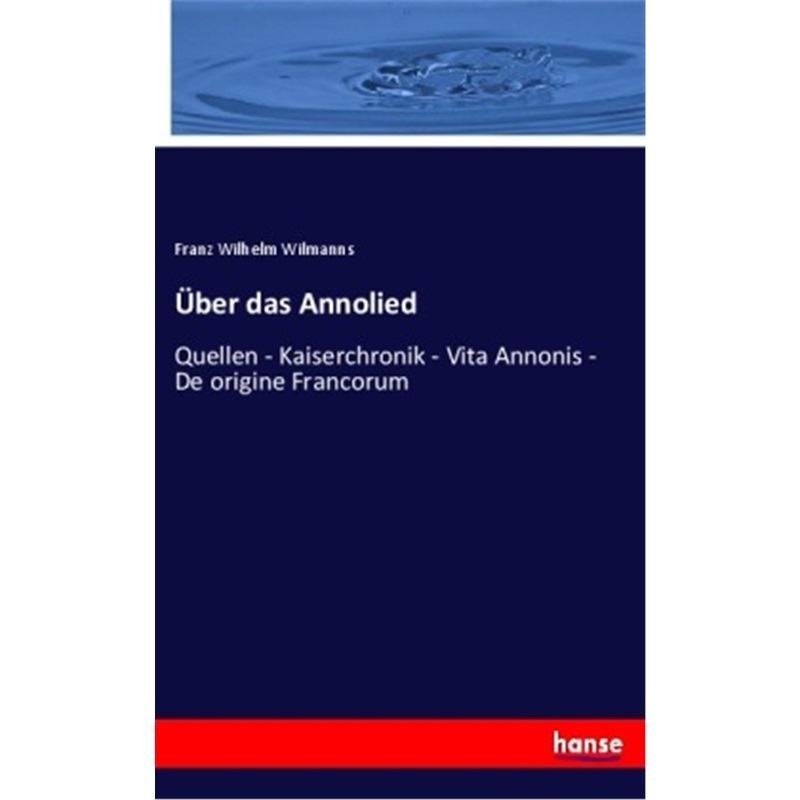 预订【德语】uber das Annolied[9783348073080]
