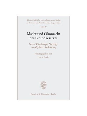 预订【德语】Macht und Ohnmacht des Grundgesetzes.:Sechs Würzburger Vortr?ge zu 60 Jahren Verfassung.