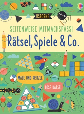 预订【德语】 Seitenweise Mitmachspaß! Rätsel, Spiele & Co.[9781789415803]
