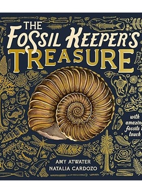 现货The Fossil Keeper's Treasure : With Amazing Fossils to Touch![9781917044127]