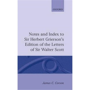 Grierson Sir Herbert Edition 预订Notes the Index and Walter Letters Scott