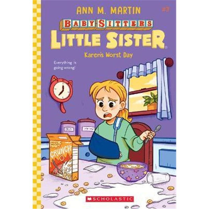 学乐 保姆小妹系列 英文原版 Karen's Worst Day (Baby-sitters Little Sister #3) 儿童课外阅读故事书 书籍/杂志/报纸 文学小说类原版书 原图主图