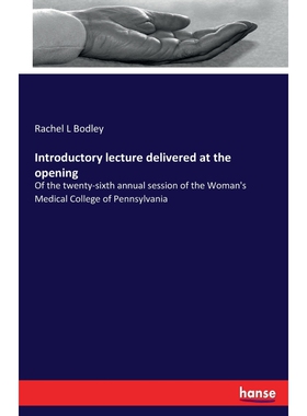 按需印刷不退不换Introductory lecture delivered at the opening[9783337906917]