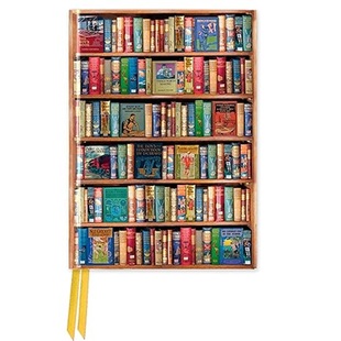预售 Bodleian Libraries: Hobbies and Pastimes Bookshelves 条纹(Foiled Pocket Journal) 博德莱安图书馆 笔记本 日记本