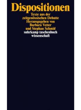 预订【德语】 Dispositionen:Texte aus der zeitgenössischen Debatte