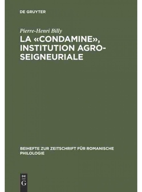 按需印刷DEG La ?condamine?, institution agro seigneuriale[9783484522862]