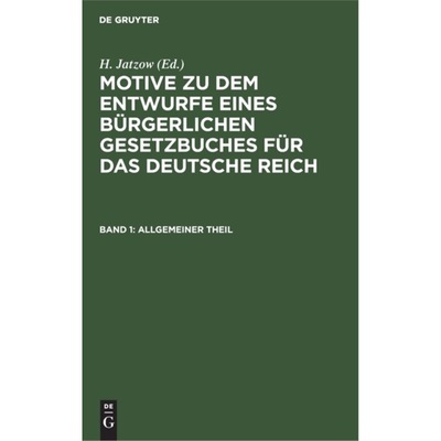 预订【德语】 Allgemeiner Theil: