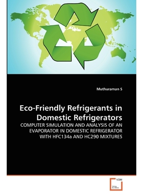 按需印刷Eco-Friendly Refrigerants in Domestic Refrigerators[9783639301670]