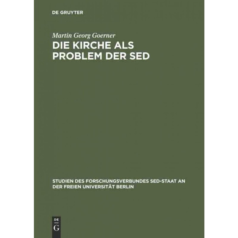 按需印刷不退不换DEG Die Kirche als Problem der SED[9783050030609]