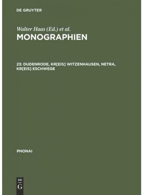 按需印刷DEG Dudenrode, Kr[eis] Witzenhausen, Netra, Kr[eis] Eschwege[9783484230279]