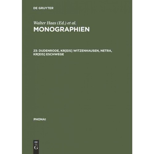 按需印刷不退不换DEG Dudenrode, Kr[eis] Witzenhausen, Netra, Kr[eis] Eschwege[9783484230279]